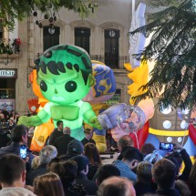 Procession in Almeria&#039;s downtown in he night to January 6th (epiphany or the tree Magi) - Warriors